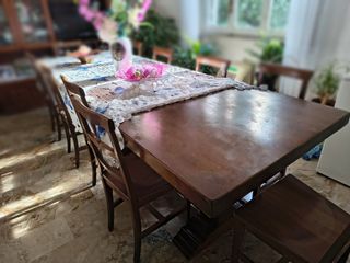 Tavolo in noce massello