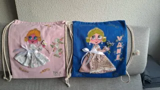 Bolsos personalizados con dibujo de niña