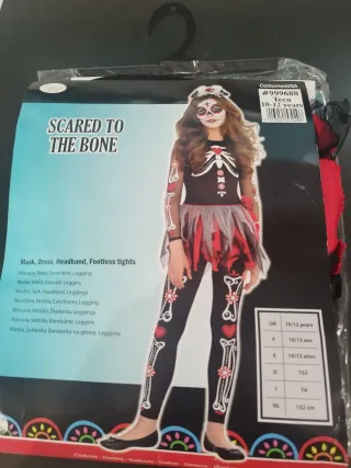 Disfraz Catrina Niña 10-12 Años