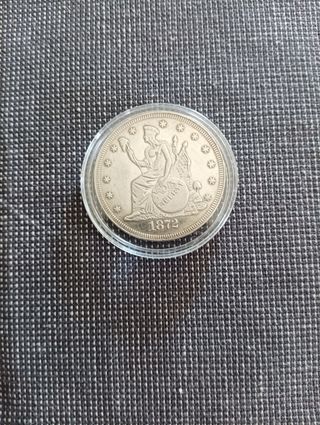 Moneda Plata Dólar 1872