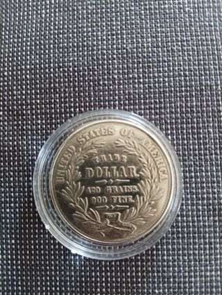 Moneda Plata Dólar 1872