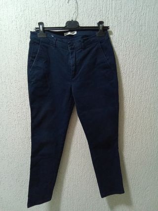 Pantalón chino Sfera mujer azul