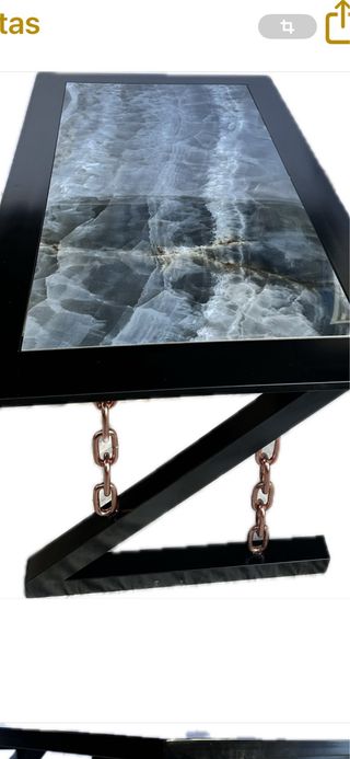 Mesa Comedor/Terraza Metal y Piedra