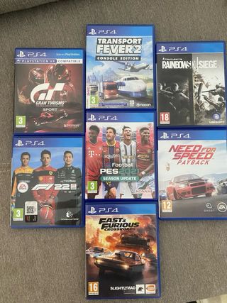 Consola Sony PS4 Negra 1TB
y estos 7 juegos 