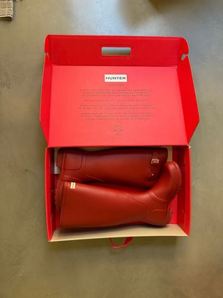 Botas de agua Hunter Military Red Talla 38