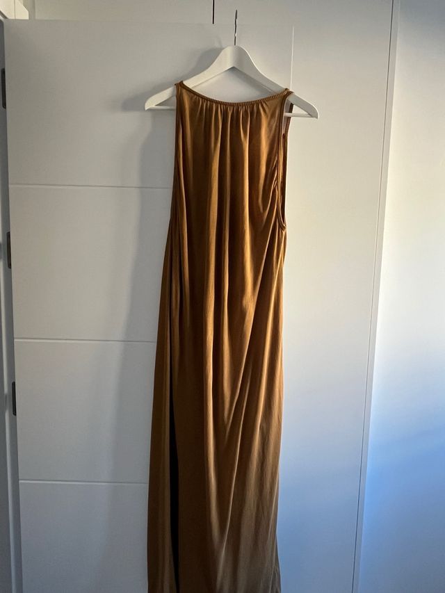 ZARA vestido largo espalda cruzada