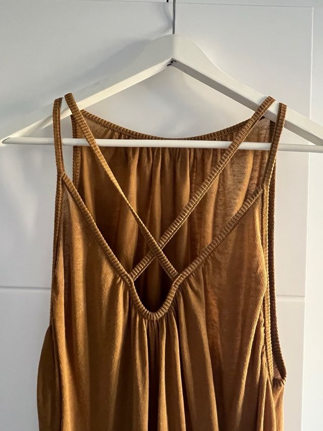 ZARA vestido largo espalda cruzada