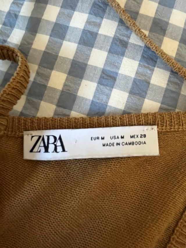 ZARA vestido largo espalda cruzada