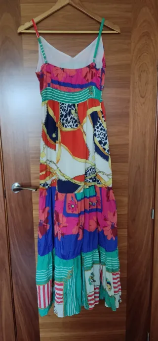 Vestido tirantes largo estampado