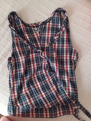 Blusa de tirantes cuadros M/38