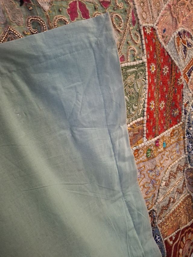 Tapiz indio patchwork comprado en Índia 