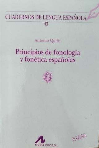 Libro Principios de fonología y fonética españolas