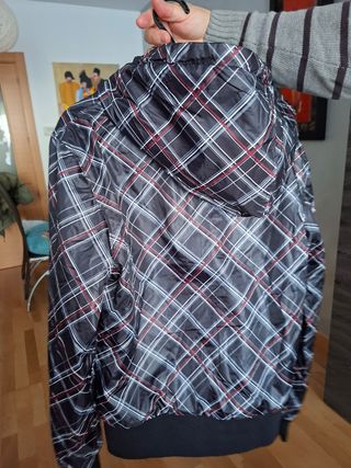 Cazadora reversible cuadros
