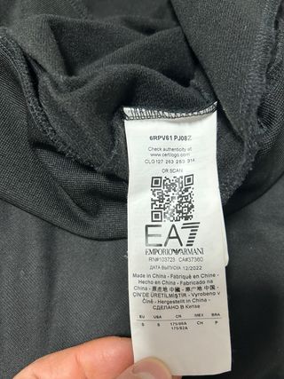 Chándal EA7 Emporio Armani Negro