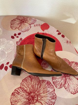 Botines de piel mujer