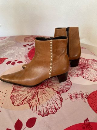Botines de piel mujer