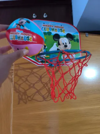 Canasta Baloncesto Mickey Mouse + Pelota