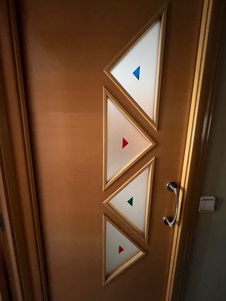 Puerta madera maciza
