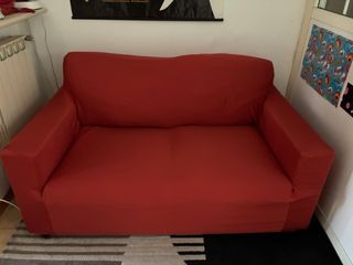 Divano 2 posti rosso