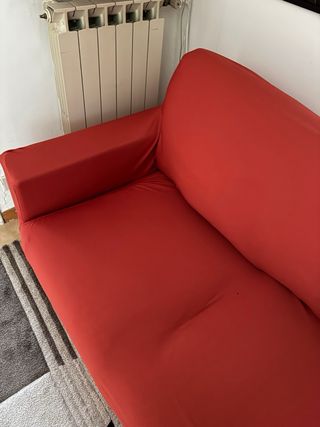 Divano 2 posti rosso