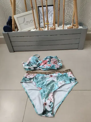 Bikini Mujer Talla L Estampado Floral