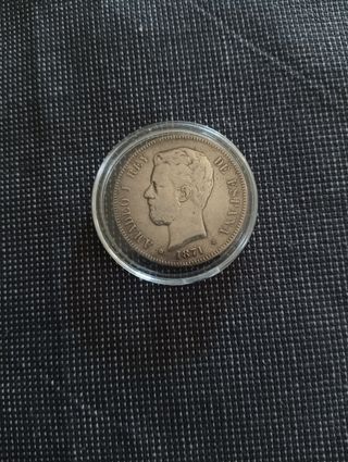 Moneda Amadeo I Rey de España 1871