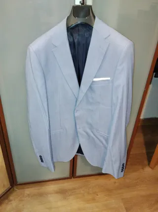 Traje de chaqueta gris hombre