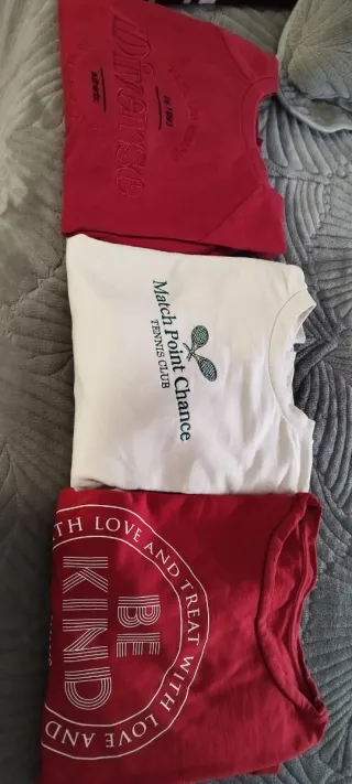 Lote 3 sudaderas Diverse (rojo, blanco)