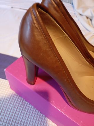 Zapatos Unisa Marrón Tacón Plataforma piel precios