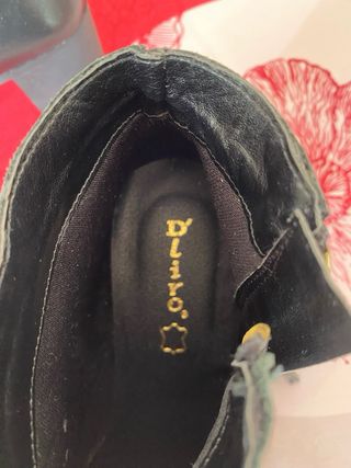 Botines de piel mujer negros
