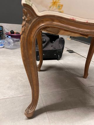 pareja de sillas antiguas Luis XV (1880-1939)