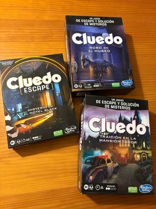 Pack 3 Juegos Cluedo Escape