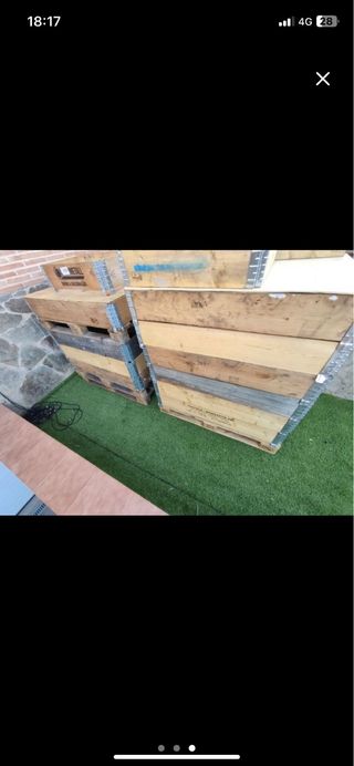 Cercado de madera plegable