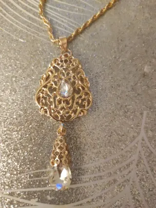 Conjunto árabe collar y pendientes 