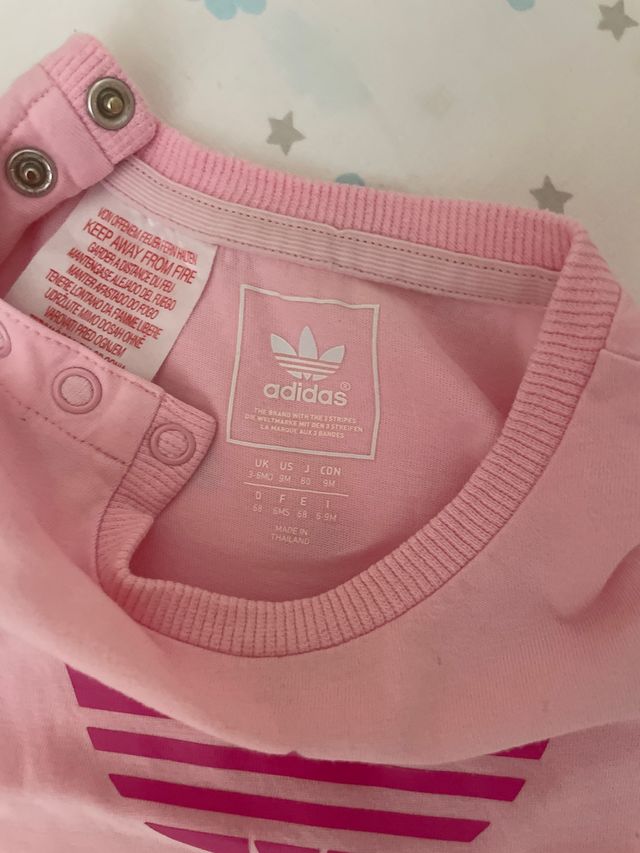 Conjunto 2 Camisetas Adidas Bebé 6 Meses