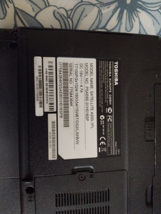 Portátil Toshiba Satellite Plata/Negro
