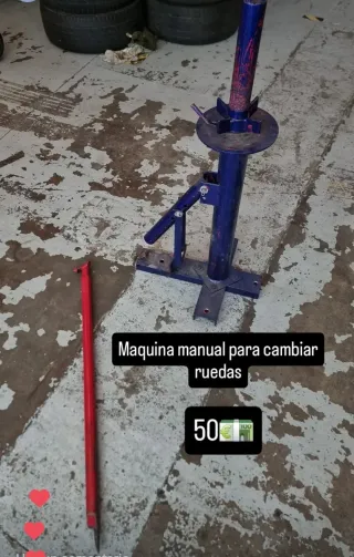Máquina manual para cambiar ruedas