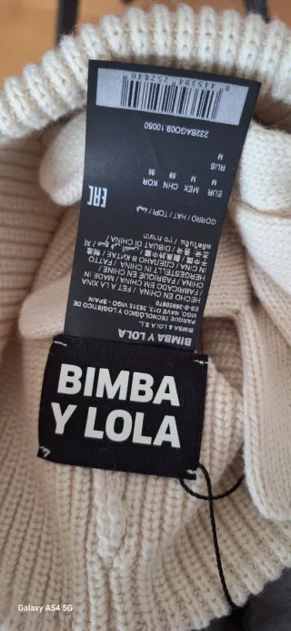 Gorro y guantes Bimba y Lola nuevos