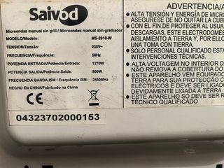 Microondas Saivod Blanco