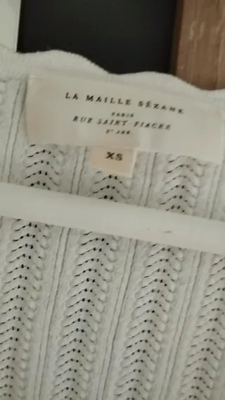 Camiseta Sezane Blanca Talla S