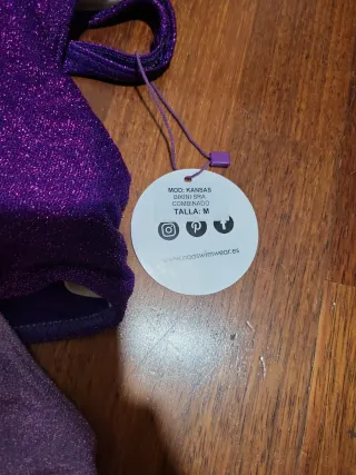Bañador mujer NAO púrpura y rosa