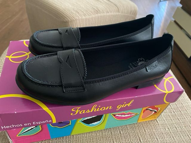 Merceditas cuero niña Paola Pablosky Negro