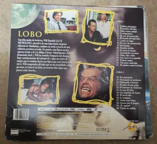 Lobo Láser Disc Película Terror Suspense