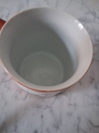 Taza de porcelana japonesa decorada