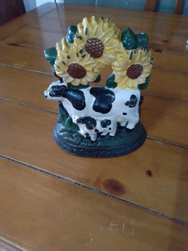 Figura de vacas de hierro fundido