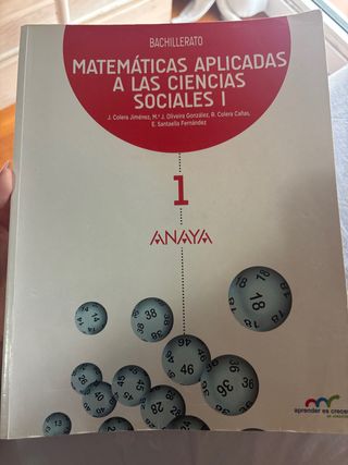 Matemáticas aplicadas a las Ciencias Sociales I.