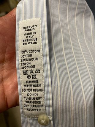 Camicia uomo Basile righe azzurre