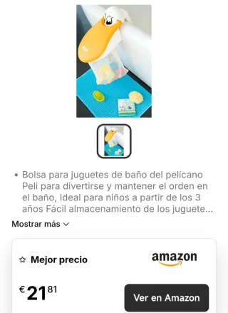 Malla para juguetes de baño de pelícano