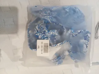 Bikini estampado azul y blanco