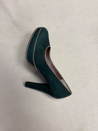 Zapatos de tacón JONI verde ante